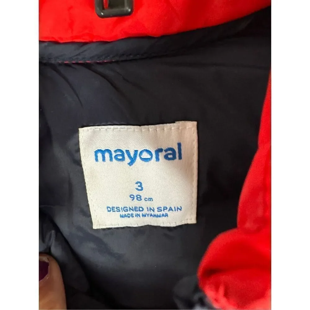 NWT Mayoral Boys Red Puffer Vest Size 3